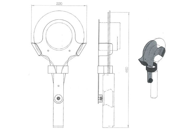 Halterung Winkerkelle