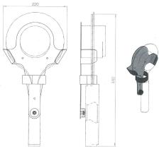 Halterung Winkerkelle