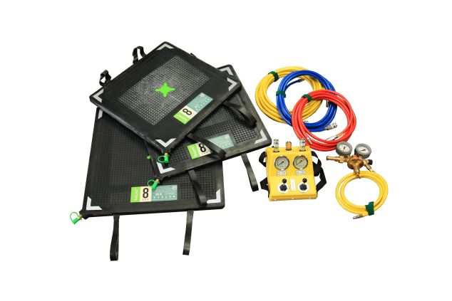 Sava Hebekissen Satz System 8 bar 472 kN (48,1 t) Tirol