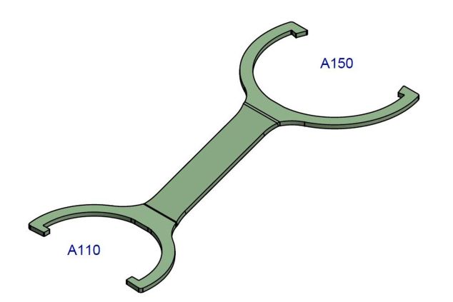 Kupplungsschlüssel Storz 150/110