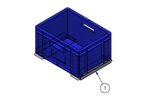 Halterung Lagerbox 400x300 quer