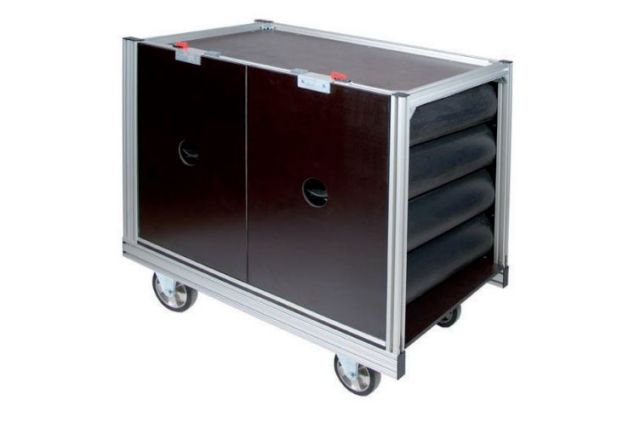 Rollcontainer Atemluftflaschen 2 (geschlossen)