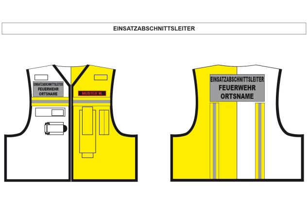 Kennzeichnungsweste Einsatz-Abschnittsleiter