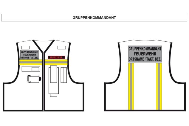 Kennzeichnungsweste Gruppenkommandant