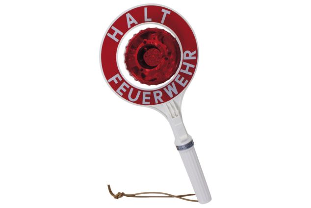 Winkerkelle zweiseitig beleuchtet rot/grün LED