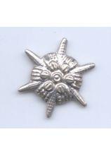 Sternrosette Weissmetall