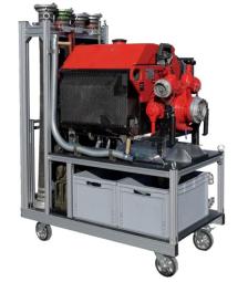 Rollcontainer Pumpe + Zubehör 2 (stehende Saugschläuche)