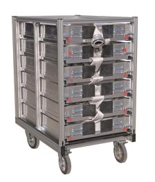 Rollcontainer Schlauchschieber (durchgekuppelt)