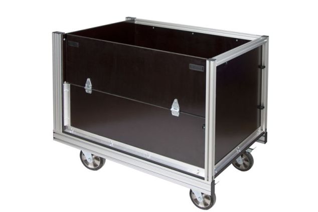 Rollcontainer Gitterbox Fahrzeugplatte