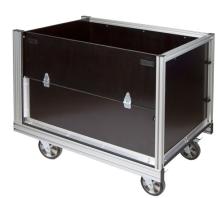 Rollcontainer Gitterbox Fahrzeugplatte