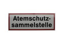 Hinweisschild Atemschutzsammelstelle