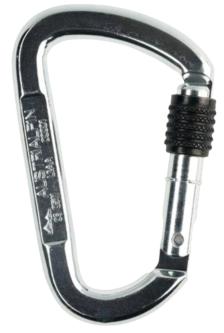 Karabiner Stahl mit Schraubsicherung
