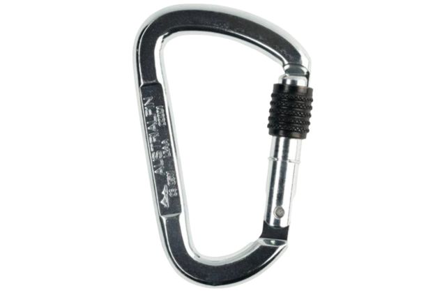 Karabiner Stahl mit Schraubsicherung