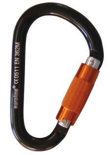 Karabiner Alu mit Twistlocksicherung