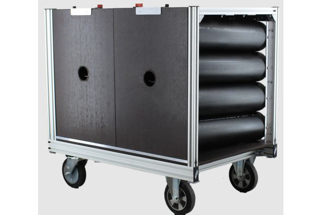 Rollcontainer Atemluftflaschen 2 (geschlossen)
